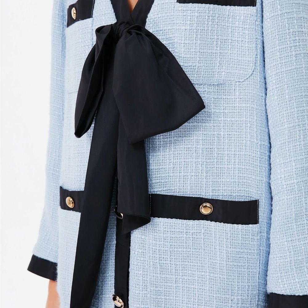 Polander Place Coco Tweed Dress - Blue - Picture 2 of 9